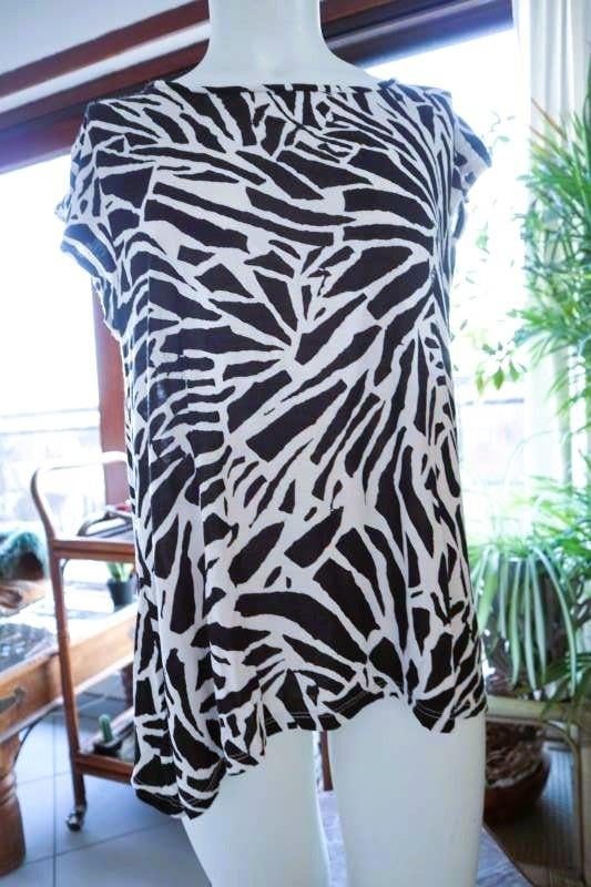 sfeervol zwart wit uniek T-shirt, H&M, Overige kleuren, Maat 42/44 (L), Ophalen of Verzenden