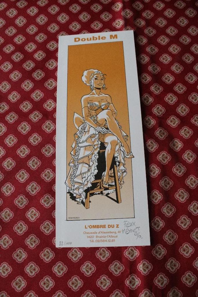 Marque-Page - Double M - signé/ numéroté 82/100 Félix Meynet, Neuf, Une BD, Enlèvement, Meynet félix