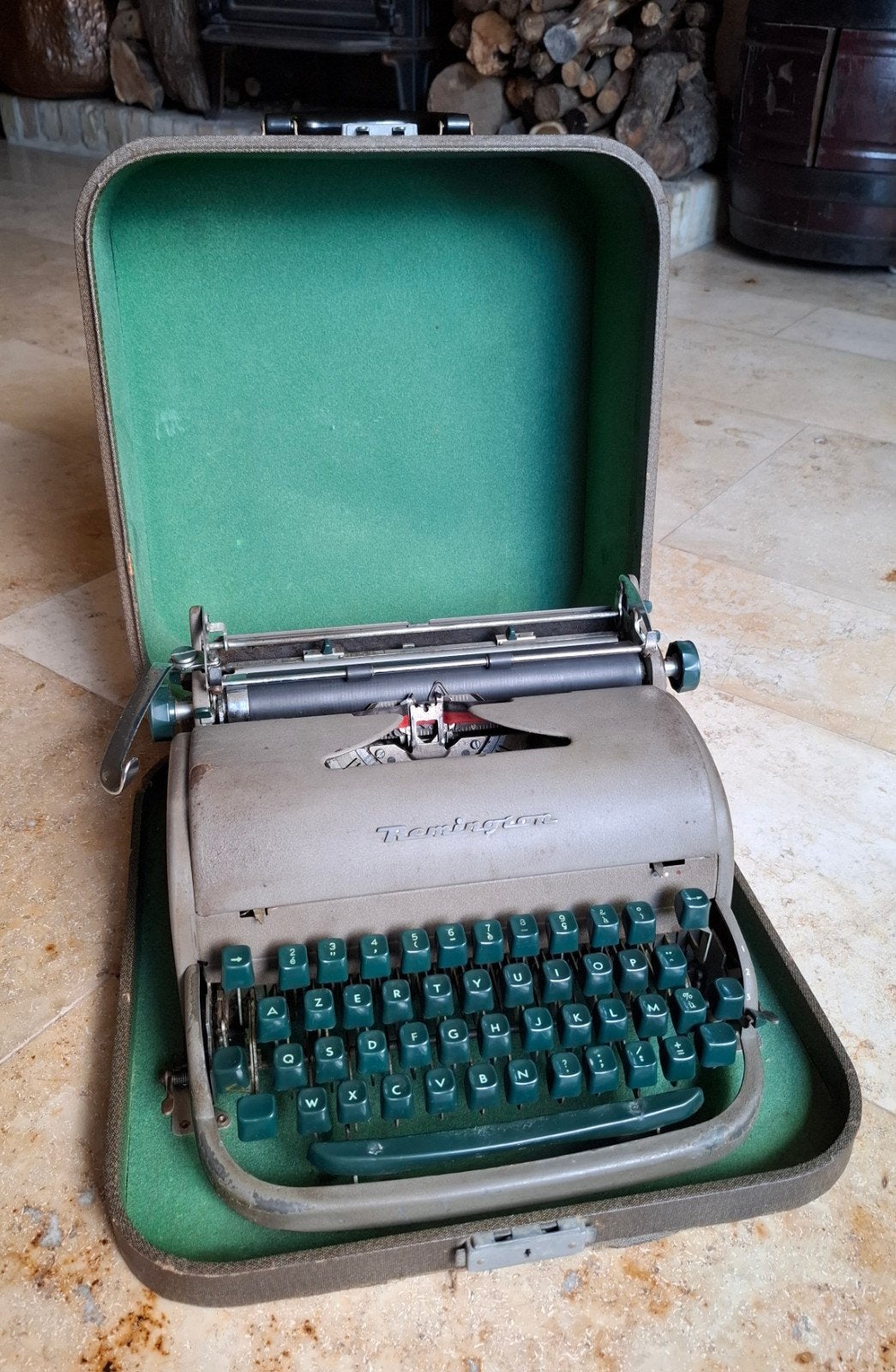 Machine à écrire américaine classique Remington 1950, Antiquités & Art, Enlèvement
