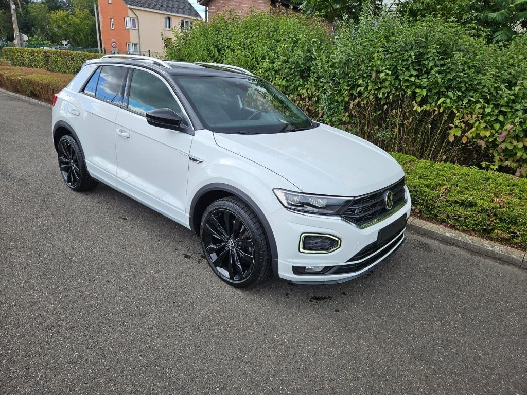 Volkswagen T-Roc 1.5 TSI R-LINE DSG ️CLIM GPS TOIT PANO, Auto's, Automaat, 1498 cc, 4 cilinders, Wit