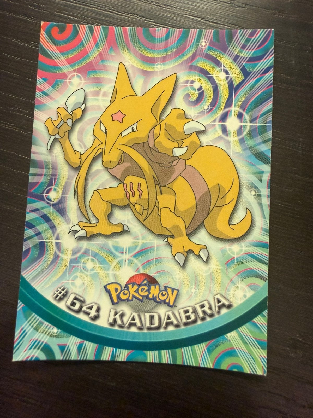 Pokémon Topps Kadabra #64 Foil – 1999 TV Animation Edition, Enlèvement ou Envoi, Comme neuf, Cartes en vrac, Foil
