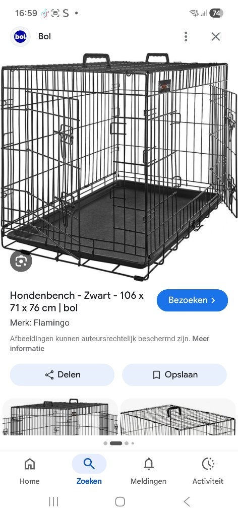 Hondenbench, Dieren en Toebehoren, Ophalen, Gebruikt