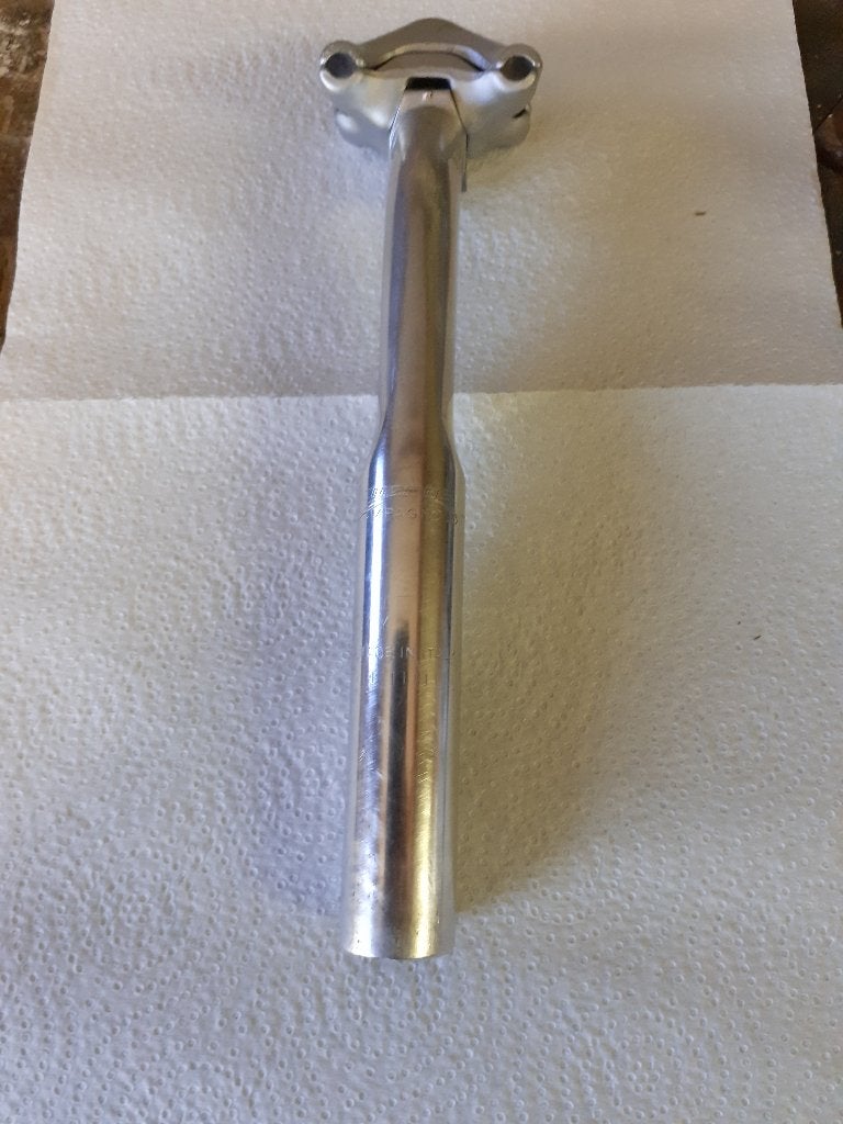 Vintage Campagnolo Chorus zadelpen  dia.25mm, Ophalen, Gebruikt, Aluminium, Racefiets