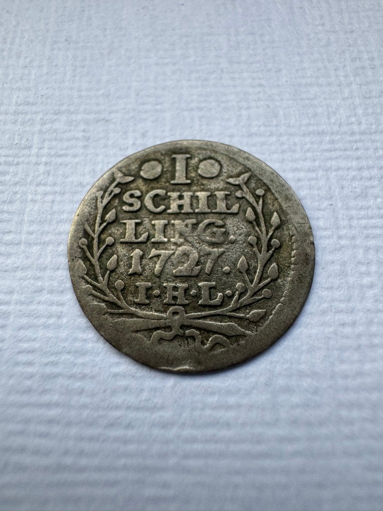 Hambourg - 1 schilling 1727 (argent), Enlèvement ou Envoi, Allemagne, Monnaie en vrac, Argent