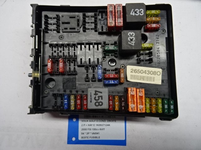 ZEKERINGKAST Volkswagen Golf V (1K1) (1K0937124K), Auto-onderdelen, Gebruikt, Volkswagen