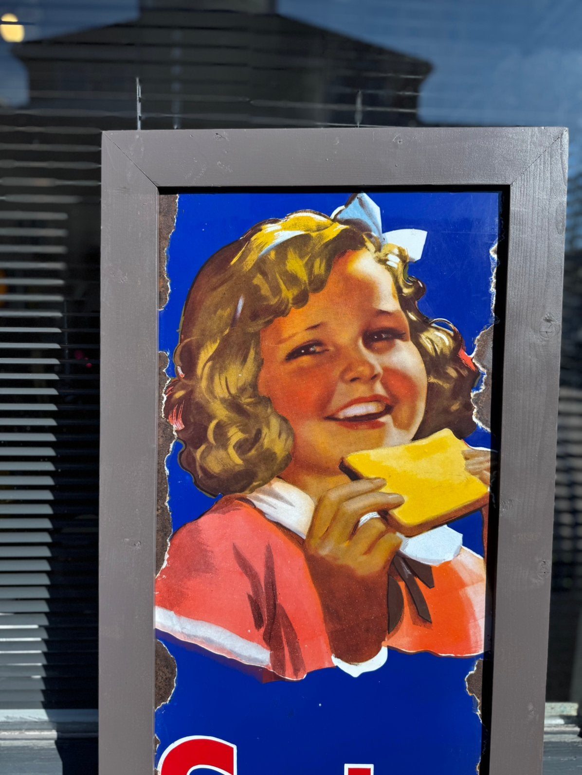 Solo Margarine emaille reclamebord, Ophalen, Reclamebord, Gebruikt, .