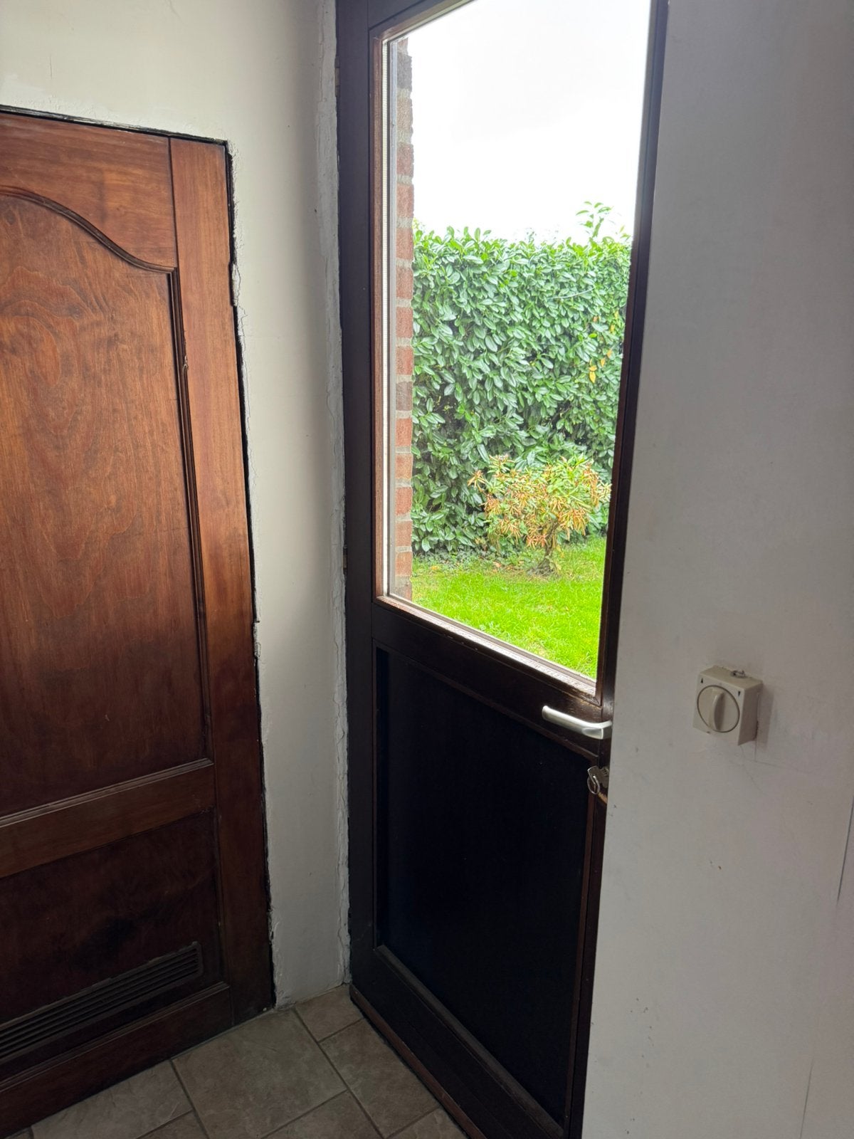 porte extérieur  mi vitrée + volet ou sans, Enlèvement, Utilisé