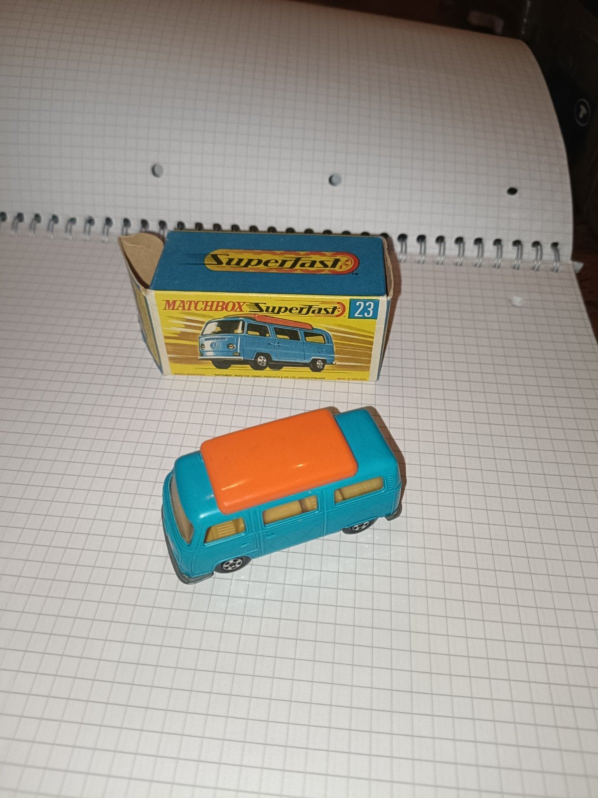 Matchbox Superfast nr. 23 - Volkswagen Camper, Ophalen of Verzenden, Auto, Matchbox