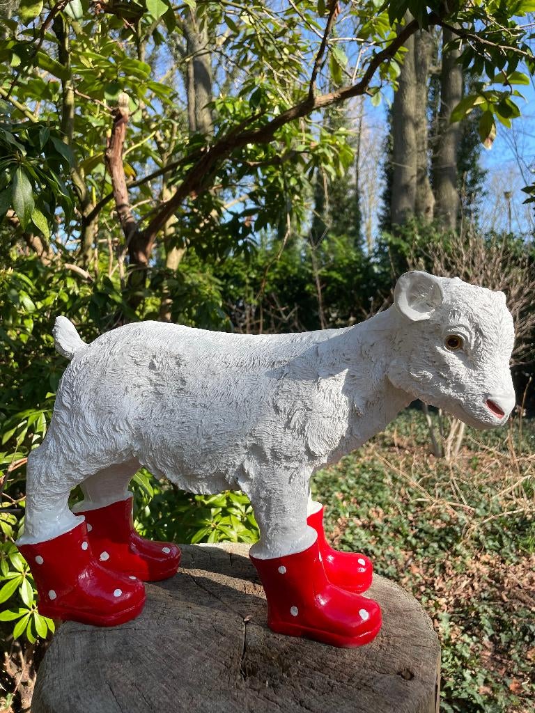 Bottes de chèvre, jardin, ferme rouges 45cm, Enlèvement, Neuf, Synthétique, Animal