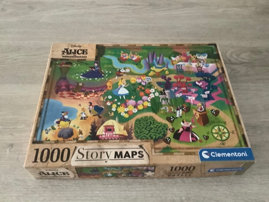 Disney Alice in Wonderland puzzle (1000 stuks), Ophalen of Verzenden, 500 t/m 1500 stukjes, Zo goed als nieuw, Legpuzzel
