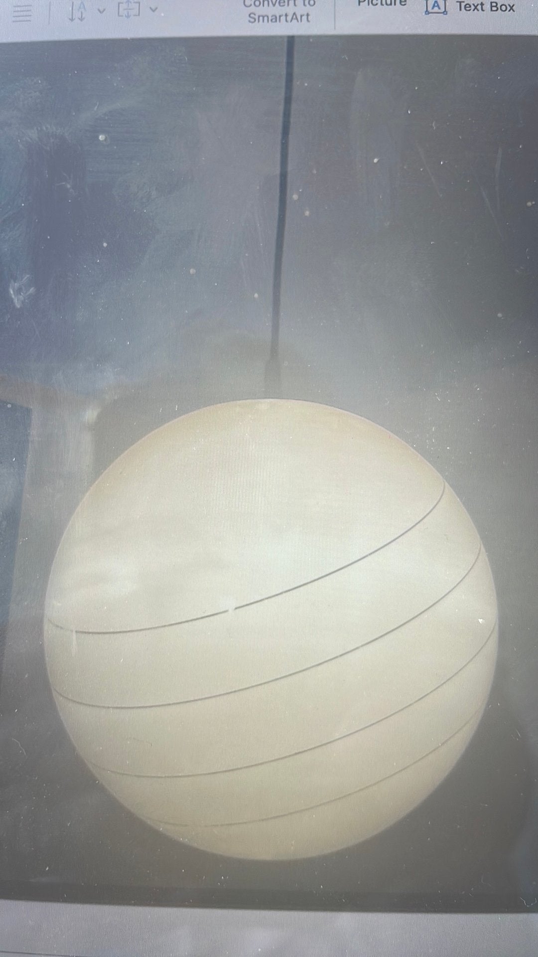 Plafondlamp sferische bol, Ophalen, Gebruikt, Modern, Glas