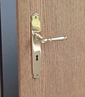 7 ensembles de ferrures de porte en laiton, poignées de port, Enlèvement