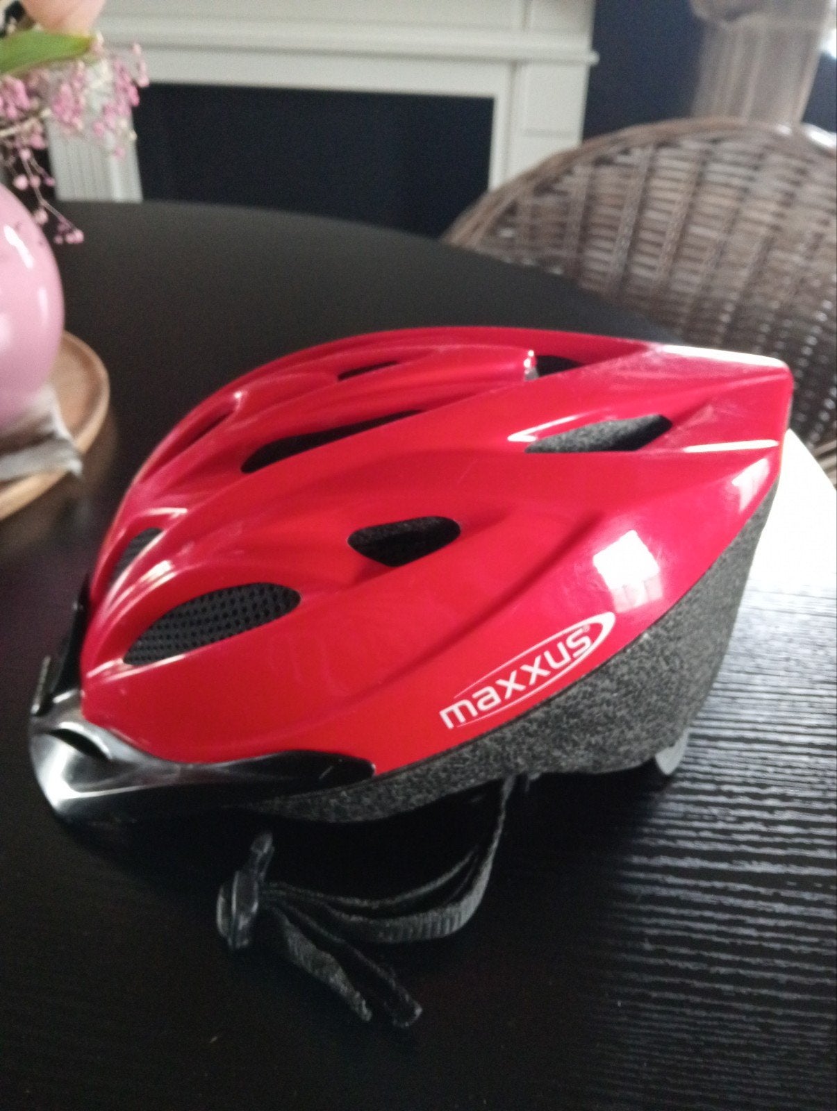 Fietshelm,rood ,maat 52/57(S/M) Maxxus, Gebruikt, Maxxus, Heer of Dame, Ophalen