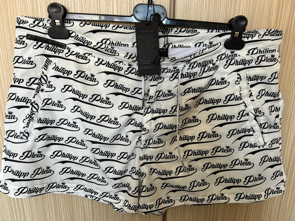 Zwemshort/ short philipp plein xxl, Kleding | Heren, Badmode en Zwemkleding, Ophalen of Verzenden, Wit, Zwemshort