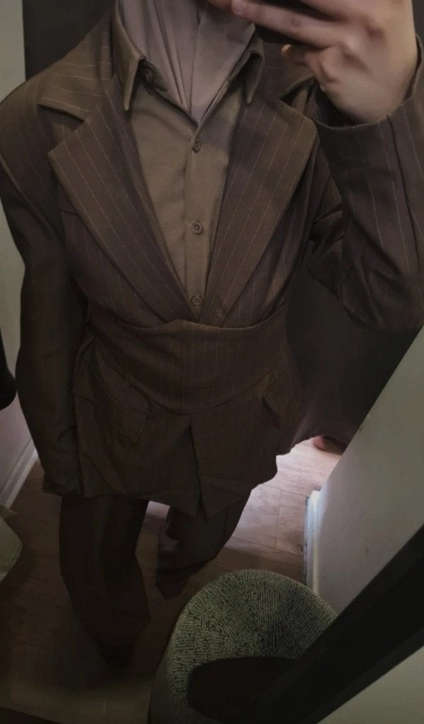 Blazer met broek, Kleding | Dames, Ophalen of Verzenden, Nieuw, Bruin, Kostuum of Pak