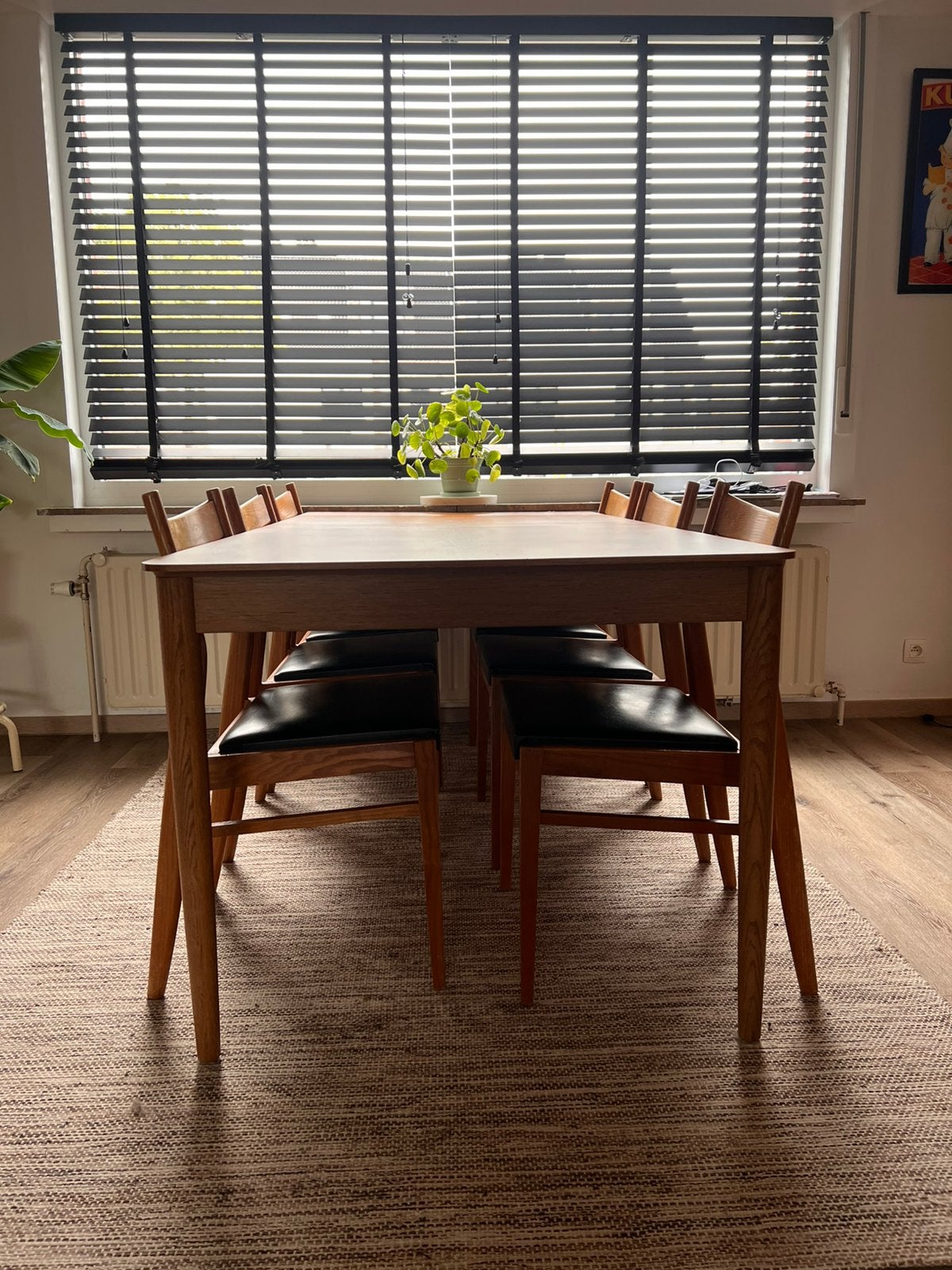 Vintage stoelen met tafel, Enlèvement, Comme neuf