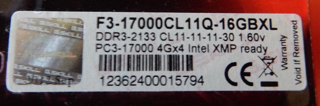 RAM DDR3 32 GB (2x16), 32 GB, DDR3, Ophalen of Verzenden, Zo goed als nieuw