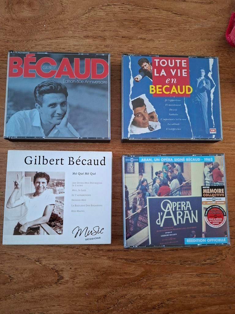 Lot 9 cd's Gilbert Becaud., Ophalen of Verzenden, Zo goed als nieuw
