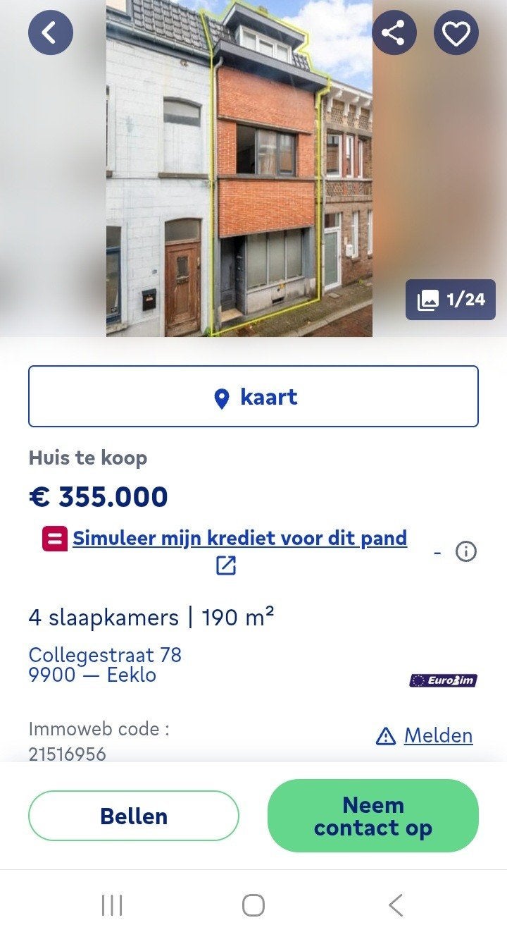 Appartementgebouw te koop 3.apparte appartemmet, Immo
