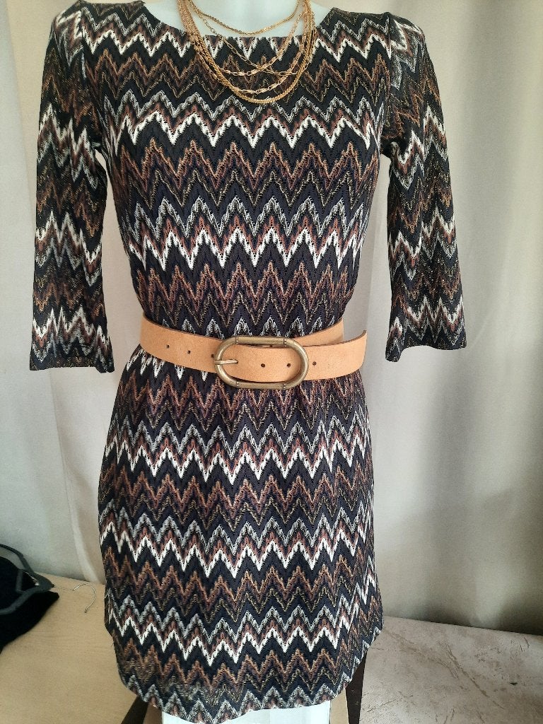 Net kleedje met gouddraad S, Kleding | Dames, Lola-liza, Zwart, Ophalen of Verzenden, Zo goed als nieuw