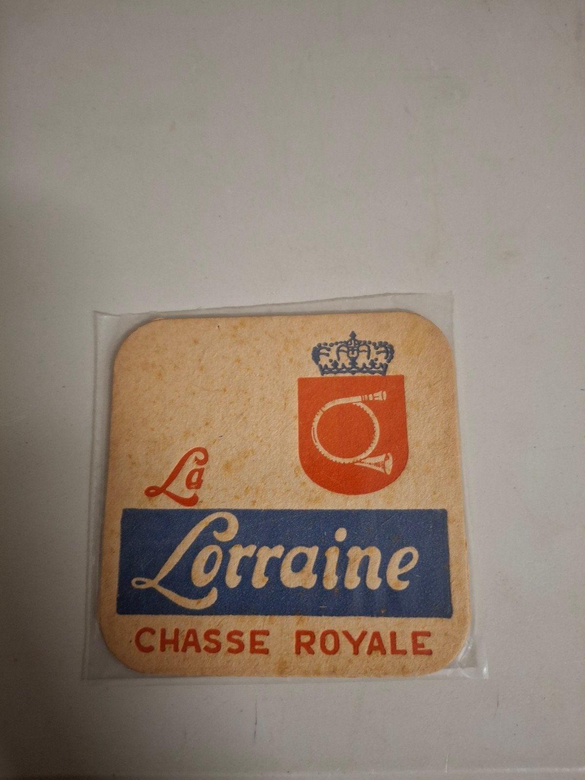 Ancien tapis à bière La Lorraine Chasse Royale, Enlèvement ou Envoi