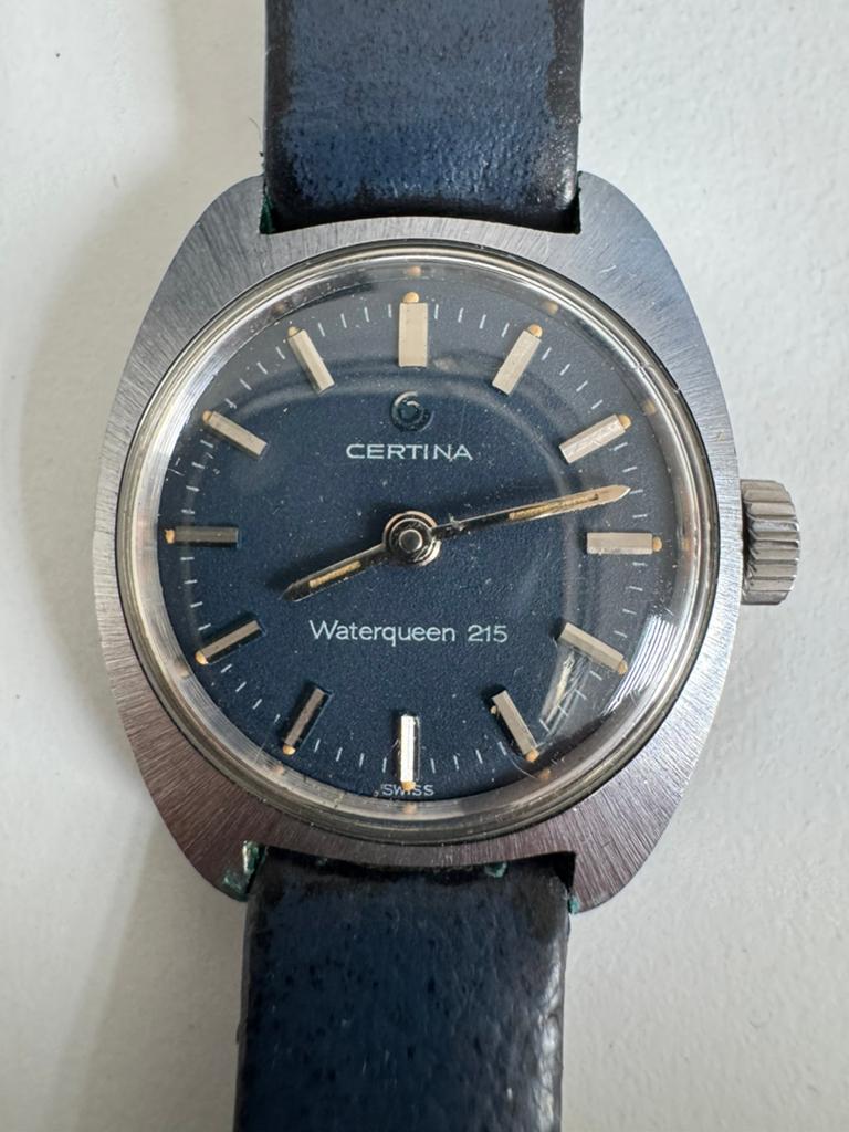 Montre Vintage Certina Waterqueen 215 - Mécanique Suisse, Enlèvement ou Envoi, Utilisé, Montre-bracelet, Autres marques
