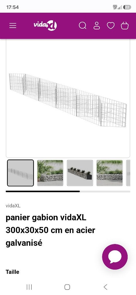 Paniers à gabions, Jardin & Terrasse, Enlèvement, Neuf, Autres matériaux, Clôture en treillis métallique