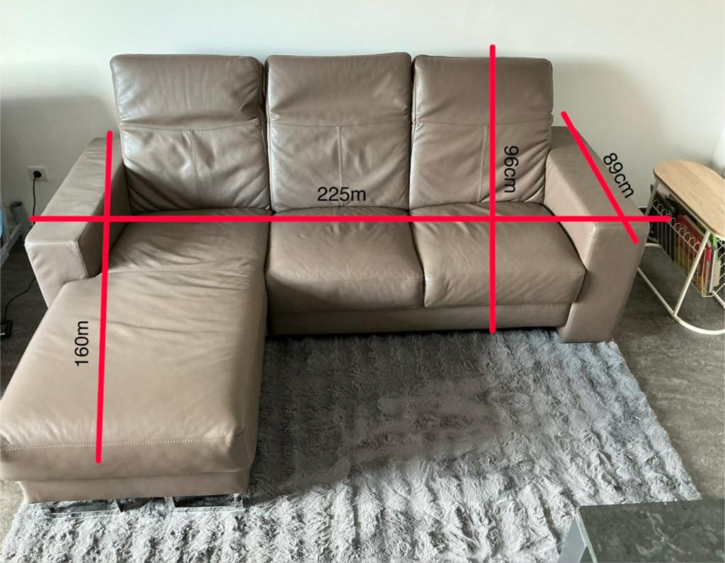 Fauteuil d'angle Domo Leather Look avec siège en L à vendre, Maison & Meubles, Canapés | Coins salons complets, Enlèvement, Comme neuf