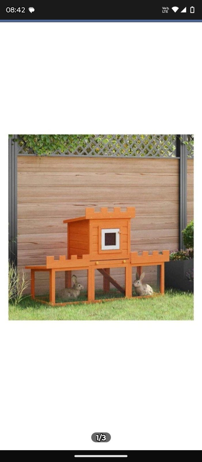 Te koop: nieuw konijnenhok / buitenverblijf 50 euro, Dieren en Toebehoren, Ophalen, Zo goed als nieuw, Kippenhok of Kippenren