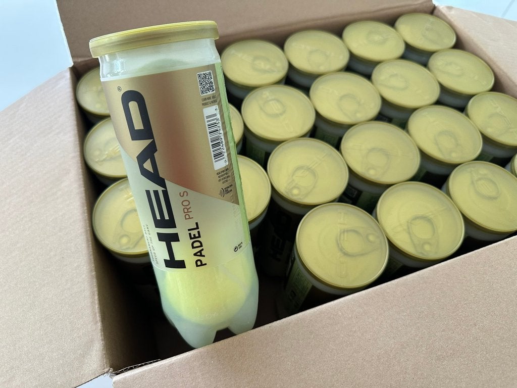 HEAD Pro S padelballen – NIEUW – 23 kokers (69 ballen), Ophalen of Verzenden, Nieuw, Padelballen