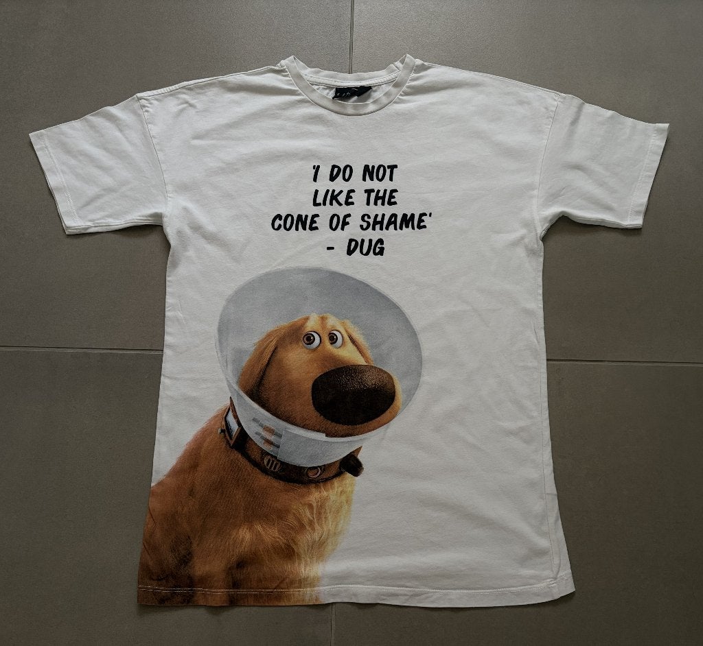 T-shirt Disney Pixar, maat XS, Kleding | Dames, T-shirts, Wit, Ophalen of Verzenden, Zo goed als nieuw, Korte mouw