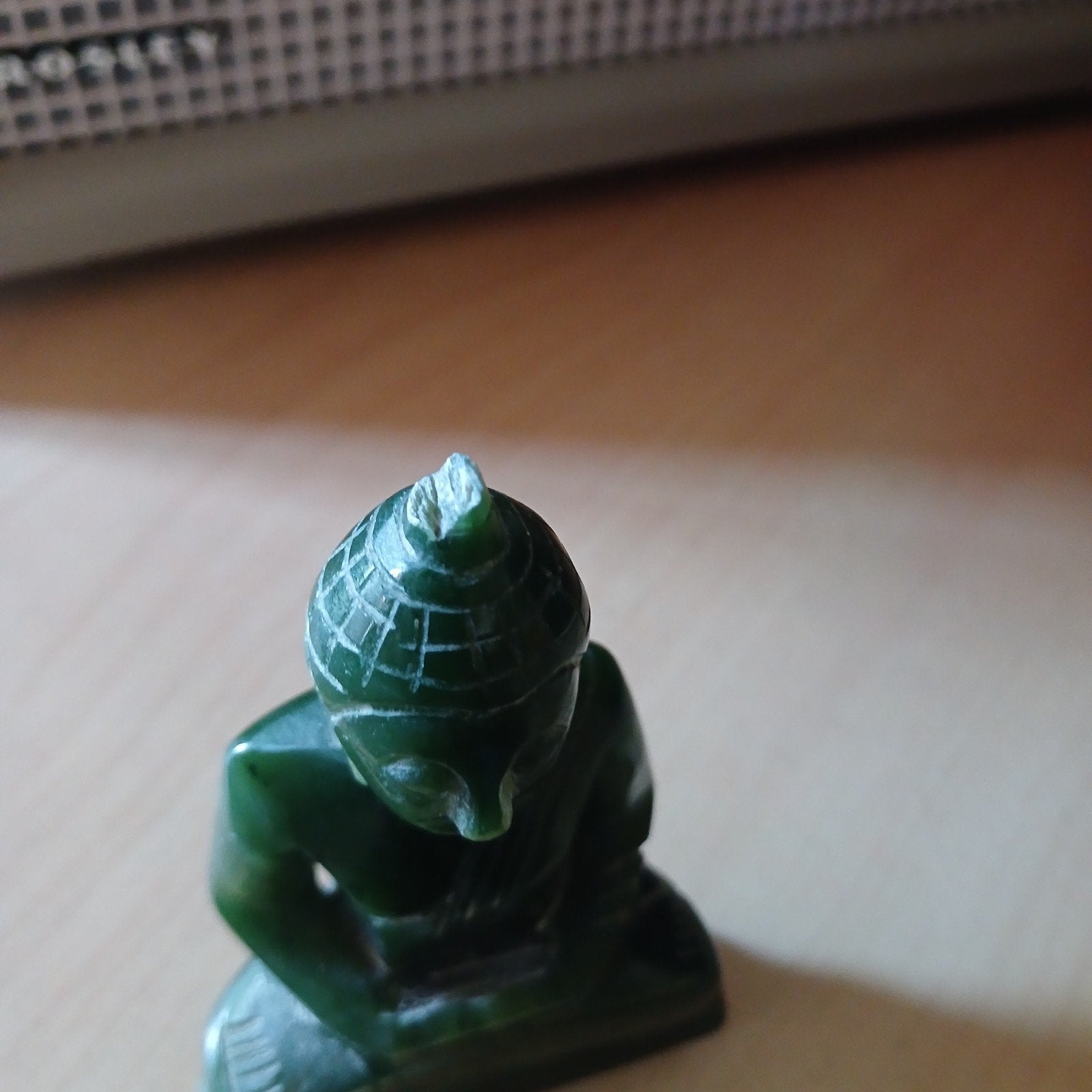 Oud Bouddha beeldje in Jade, Antiek en Kunst, Ophalen of Verzenden