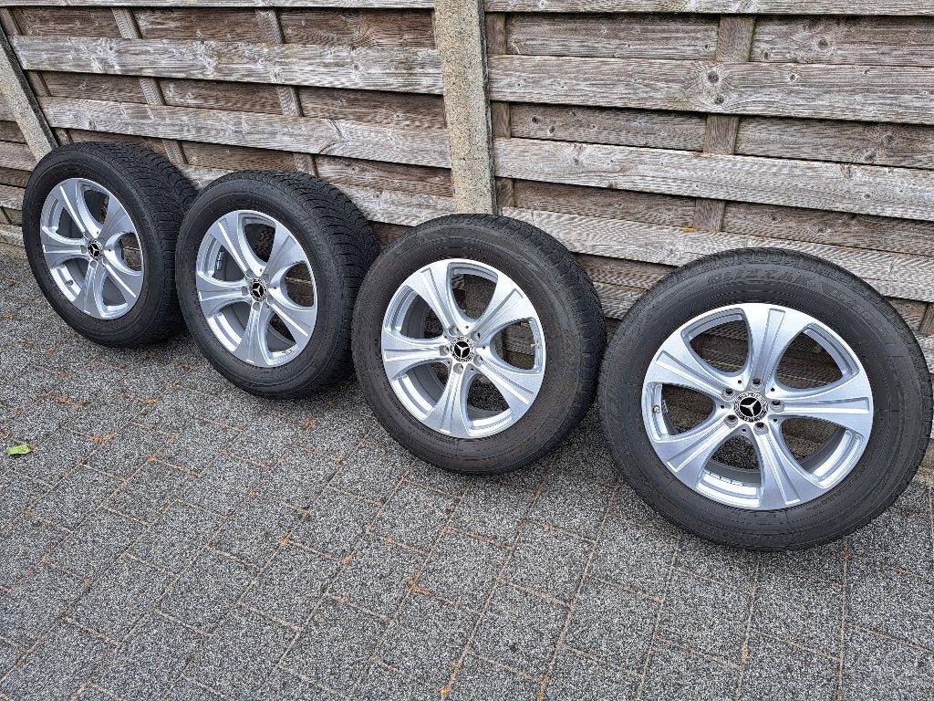 Alu velgen Mercedes MO mét winterbanden Bridgestone Blizzak, Auto-onderdelen, Banden en Velgen, Ophalen, 18 inch, Gebruikt, Velg(en)