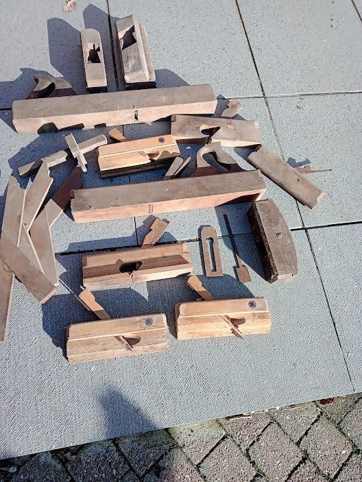 lot oude handschaven of blokschaven 10€., Antiek en Kunst, Antiek | Gereedschap en Instrumenten, Ophalen