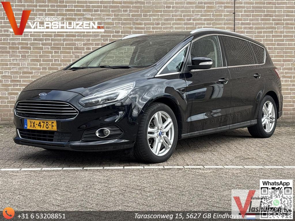 Ford S-Max 2.0 TDCi Titanium Automaat | Leder/Alcantara | Cl, Auto's, Ford, Automaat, Monovolume, 139 g/km, Zwart