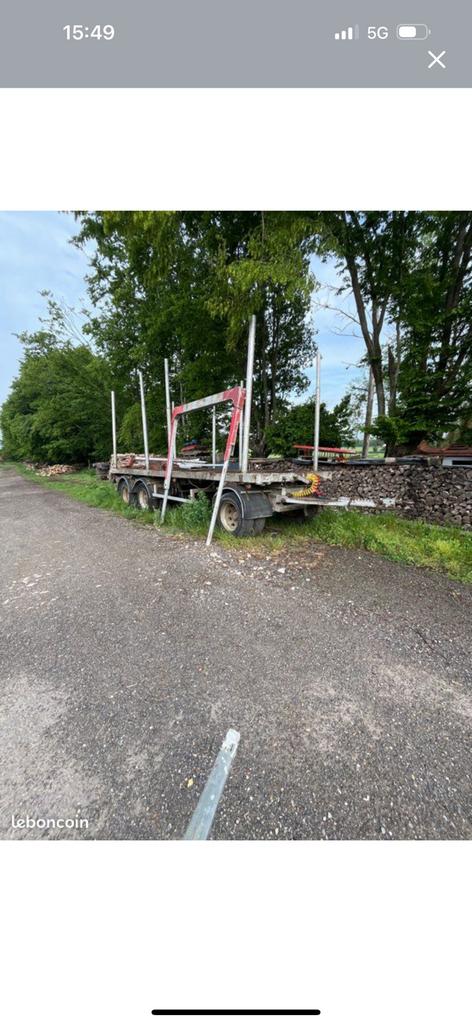 Remorque plateau trois essieux longueur 7m, Autos, Camions, Particulier, Achat