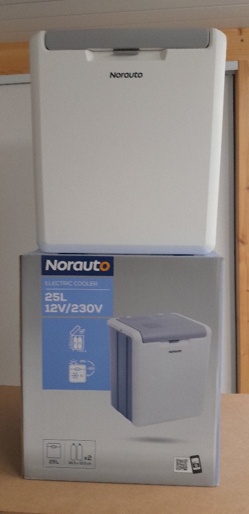 THERMO-ELEKTRISCHE KOELER 25L. 12V./220V., Caravans en Kamperen, Ophalen, Zo goed als nieuw, Koelbox, Elektrisch