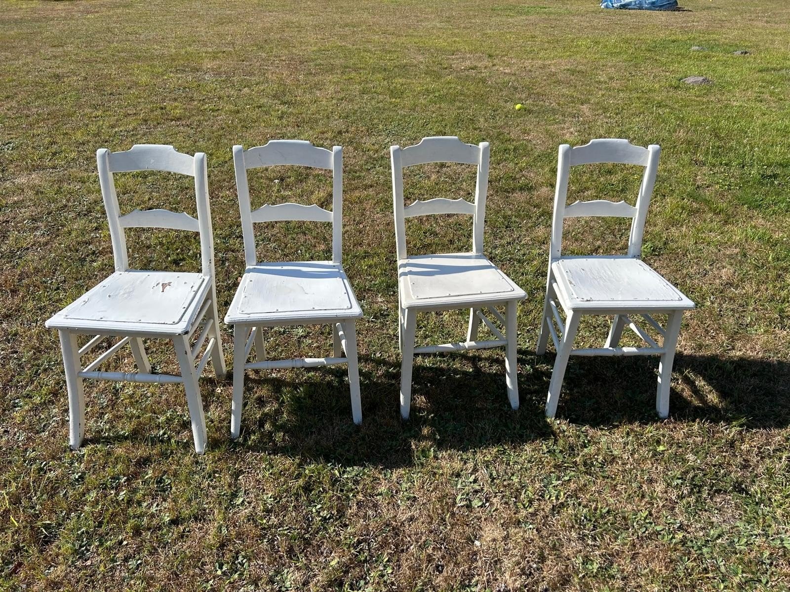4 horen stoelen wit GRATIS, Ophalen, Wit