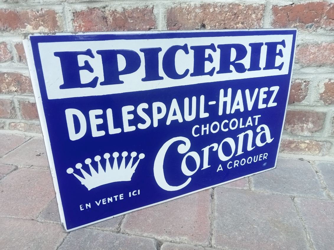 Andienne plaque emaillee Delespaul, Enlèvement
