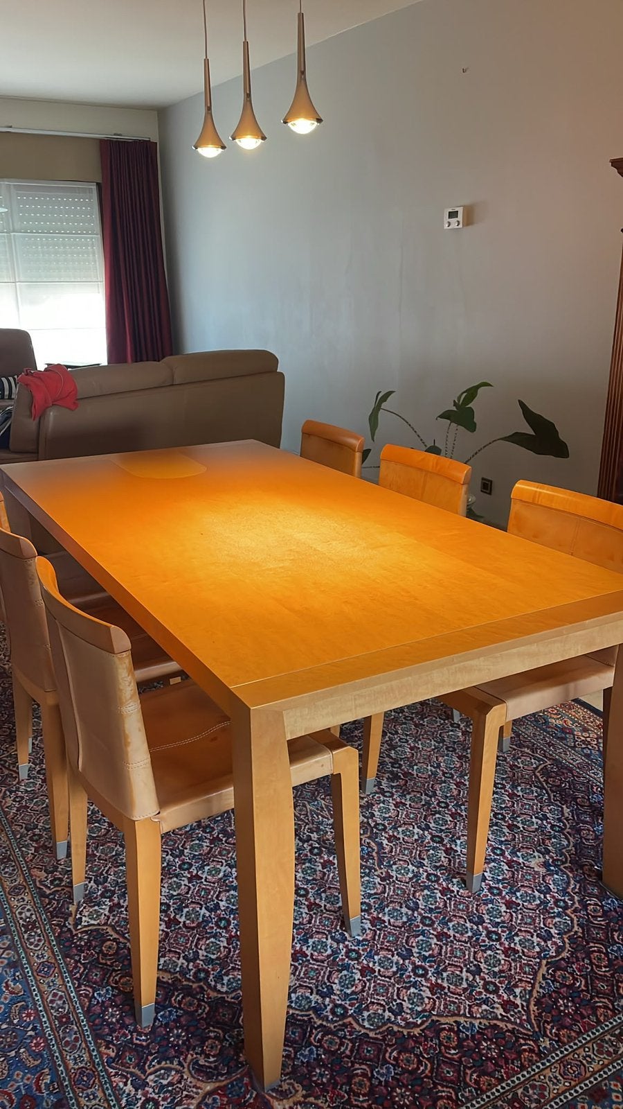 Giorgetti setdesign Chi Wing Lo, tafel en 6 stoelen., Ophalen, Gebruikt, 4 tot 6 stoelen