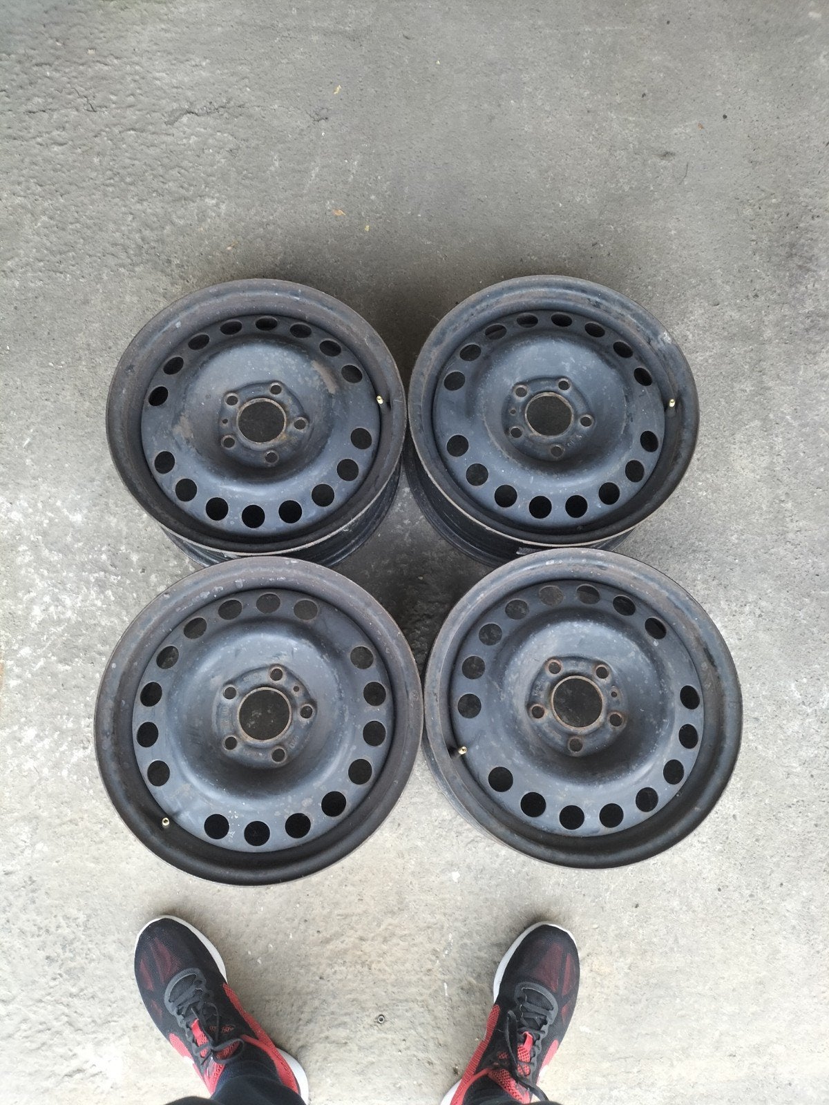 Staalvelgen OPEL 5X110 15", Auto-onderdelen, Banden en Velgen, Ophalen, Velg(en)