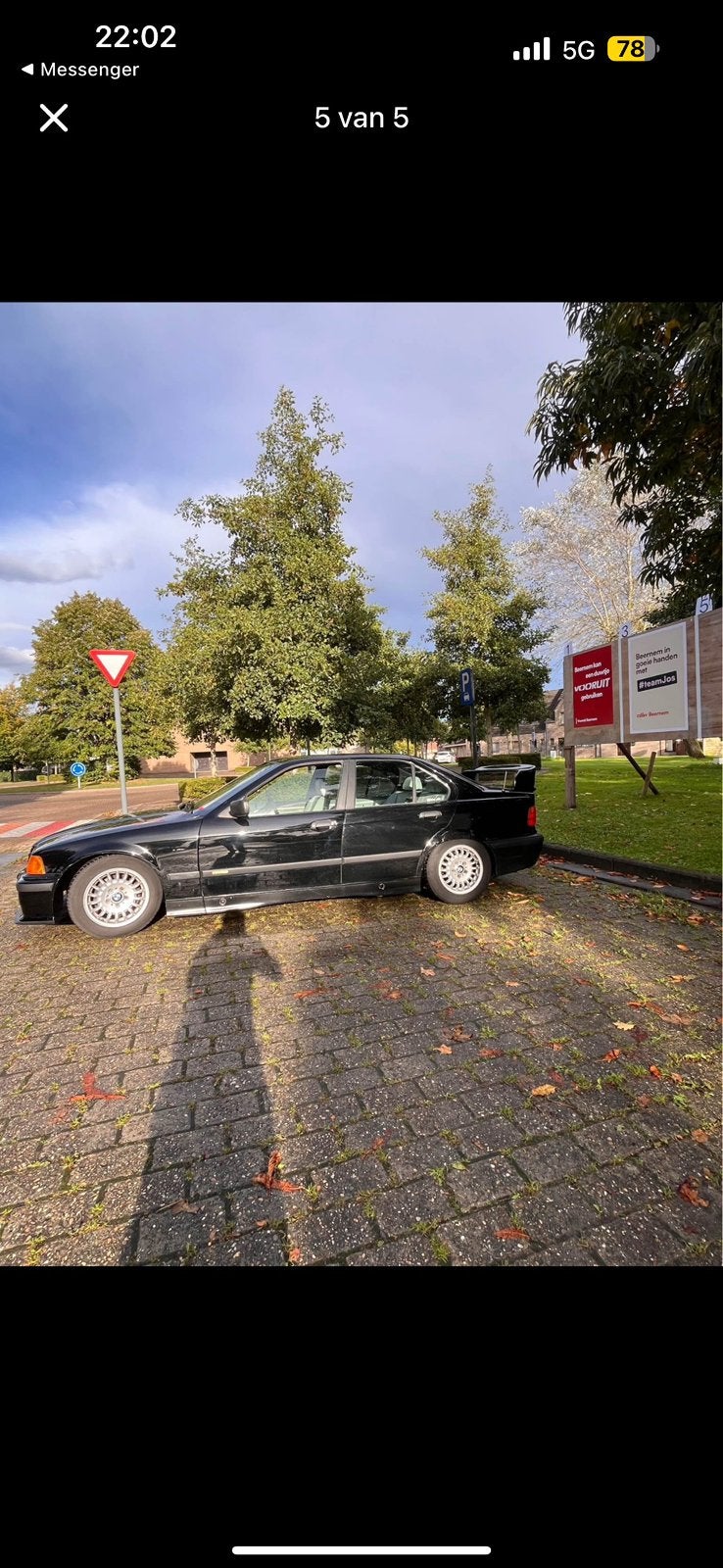 Zwarte Bmw e36 316i, Auto's, BMW, Euro 2, 1596 cc, Achterwielaandrijving, 4 cilinders