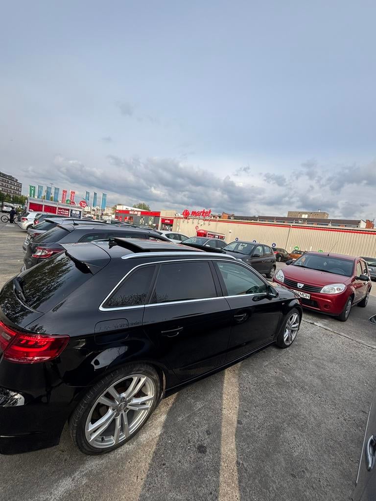 Audi a3 s line, Automaat, Euro 6, Zwart, Leder