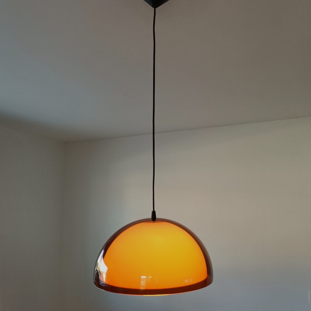 Retro lamp, Huis en Inrichting, Lampen | Hanglampen, Ophalen, Zo goed als nieuw