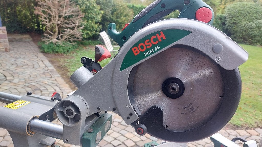 Bosch pcm 8 s verstekzaag, Ophalen, Zo goed als nieuw, Afkortzaag, 1200 watt of meer