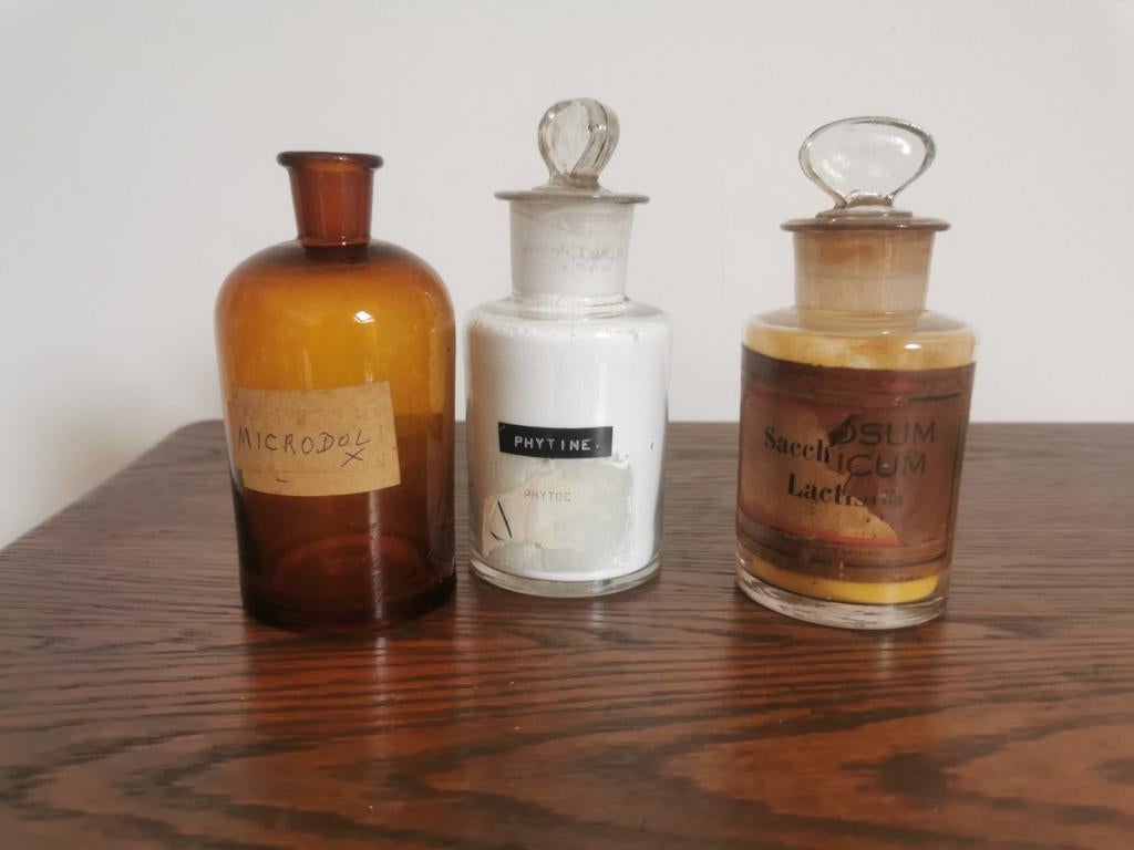 Flacons apotichaire, pharmacie, Antiquités & Art