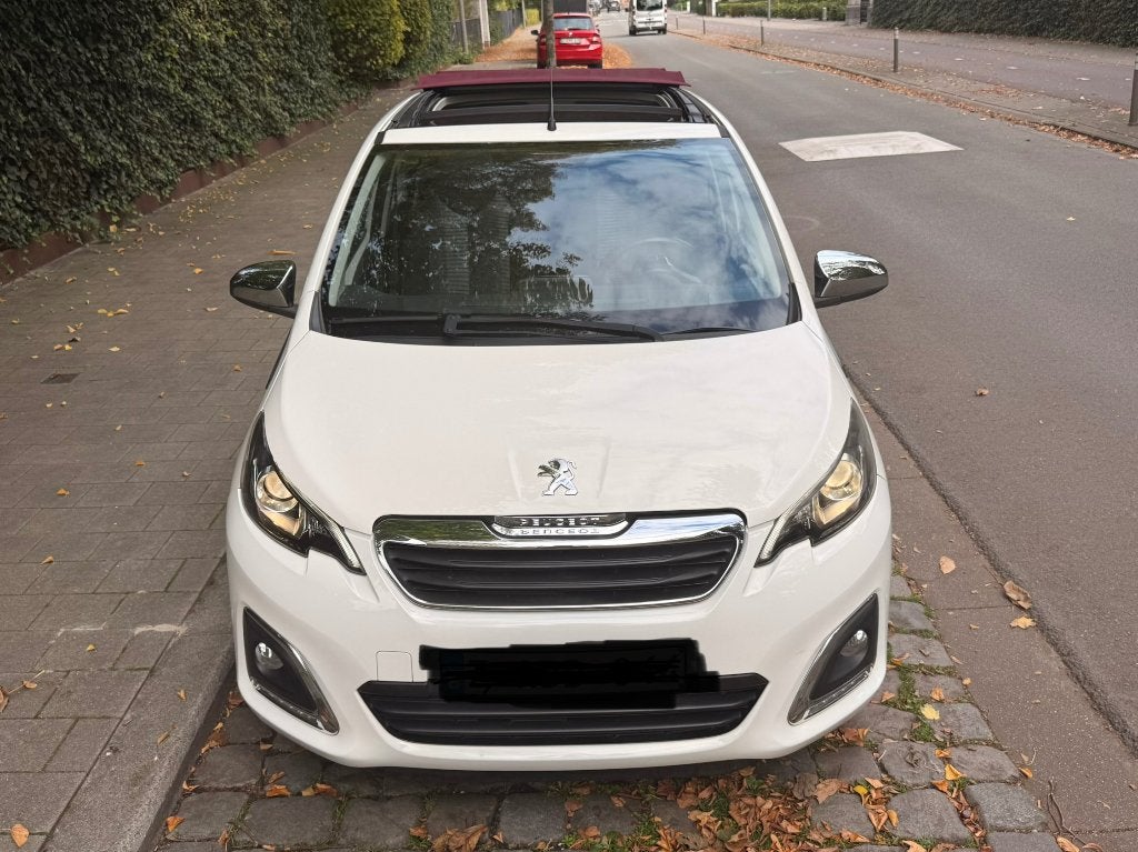 108 Allure +Cabriodak+perfect onderhouden, Auto's, Voorwielaandrijving, Euro 5, 1199 cc, Bedrijf