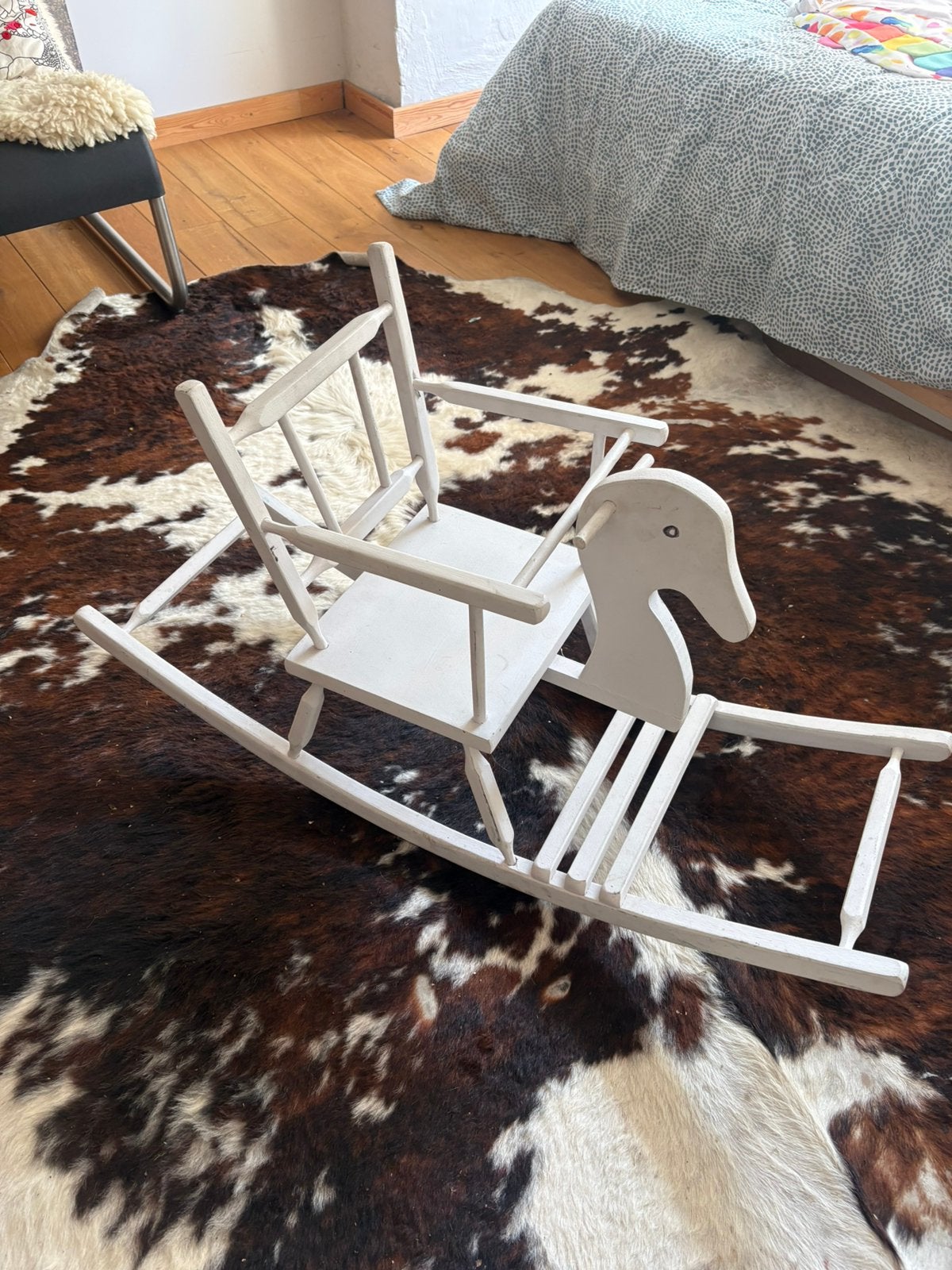 Vintage hobbelpaard baby, Ophalen, Zo goed als nieuw