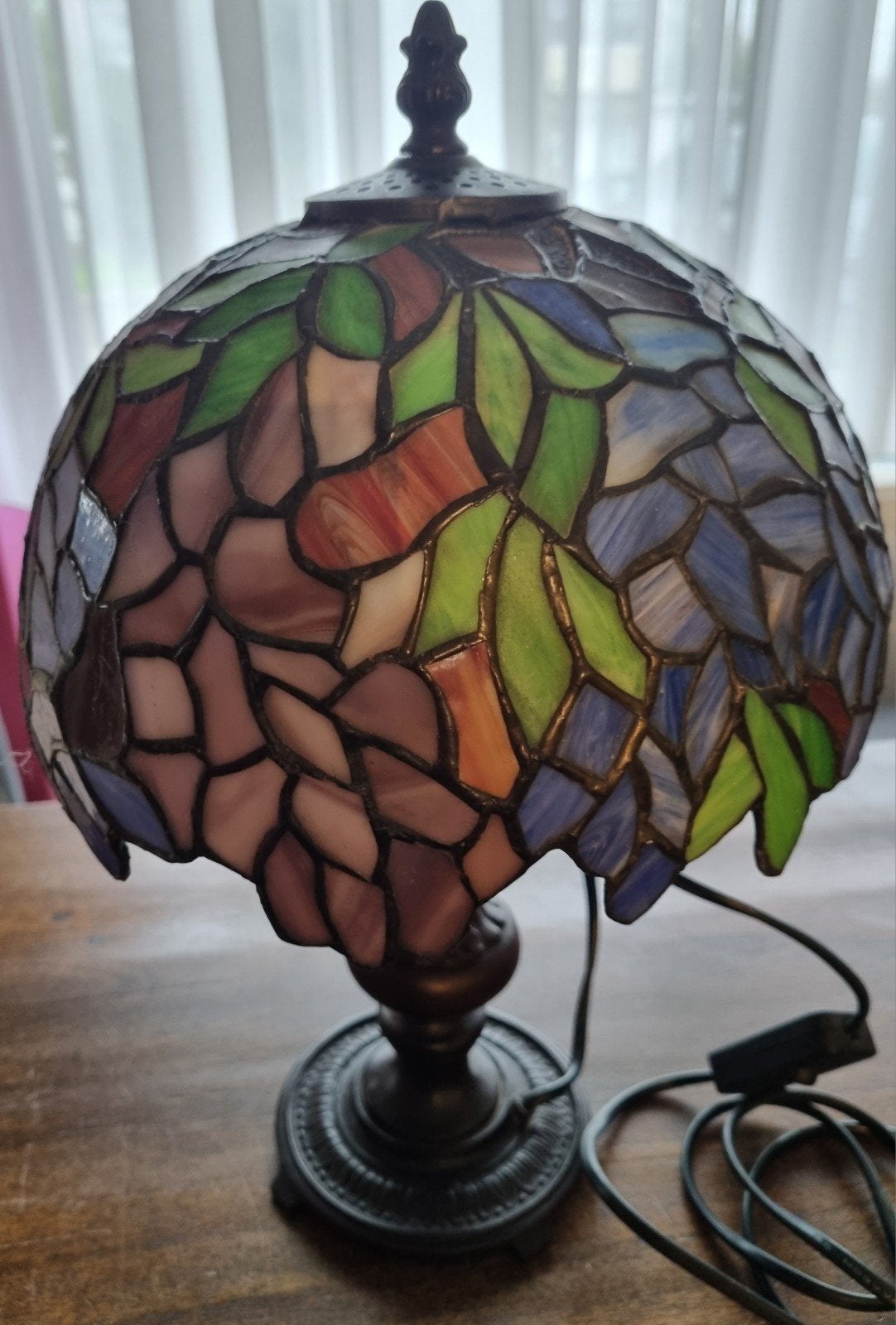 Lampe à poser style Tiffany, Maison & Meubles, Enlèvement, Verre, Lampe d'appoint