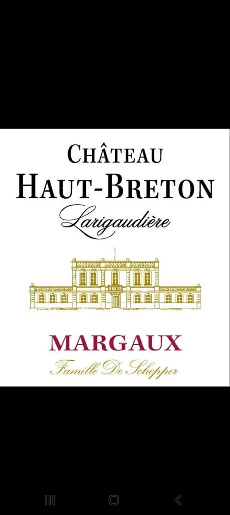 CHÂTEAU HAUT BRETON LARIGAUDIÈRE UIT 1989, Verzamelen, Ophalen of Verzenden